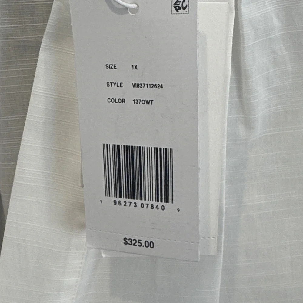 Vince Elegant White Women's Top. Ladies 1X - Picture 7 of 15
